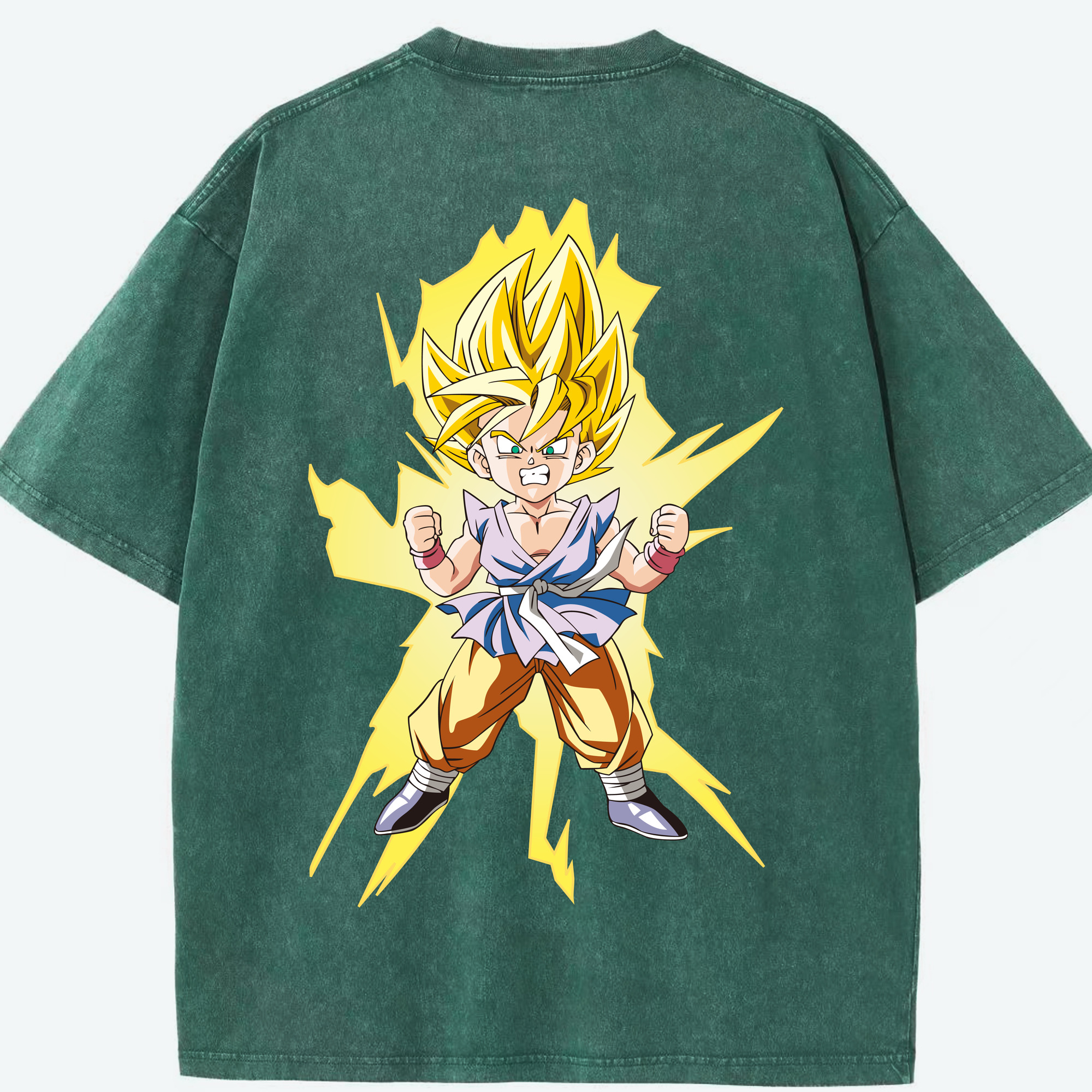 （画像用） ドラゴンボール ベジット DRAGON BALL Vegetto 綿100% ヴィンテージ風 半袖Tシャツ（背面プリント）
